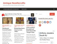 Tablet Screenshot of antique-needlecrafts.com